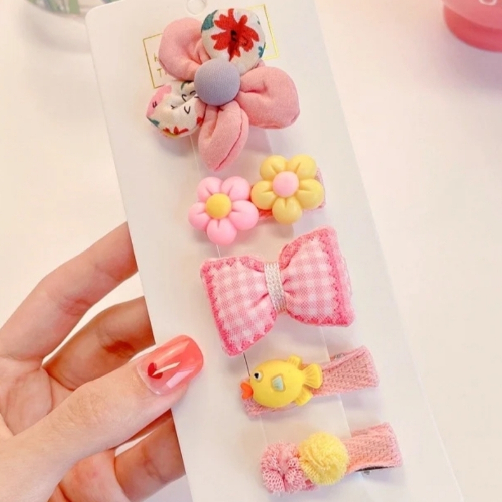 Girls Cute Pink Floral (Buy‎ Now) 5-Piece Set NEW